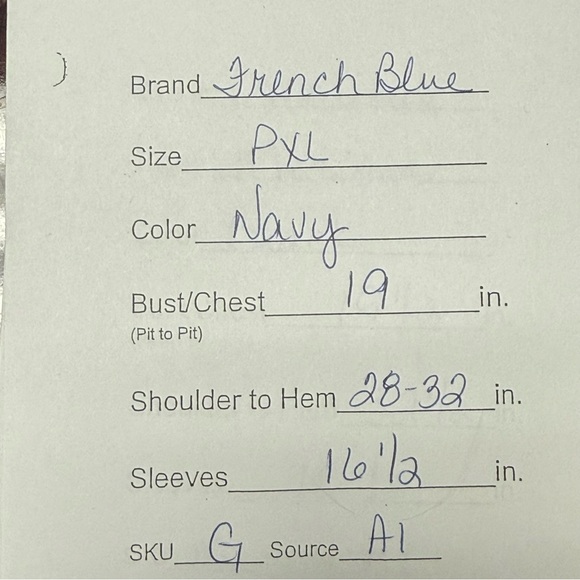 French Blue Petite Boho Tunic Top Beaded Print Long Sleeve PXL - Picture 8 of 8